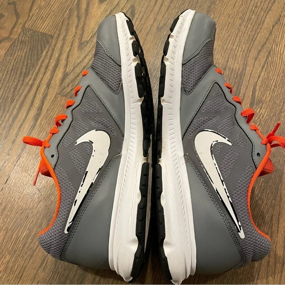 Nike Downshifter 6 Running Shoes Grey/Orange Mens 13 684652-005 - Picture 5 of 13